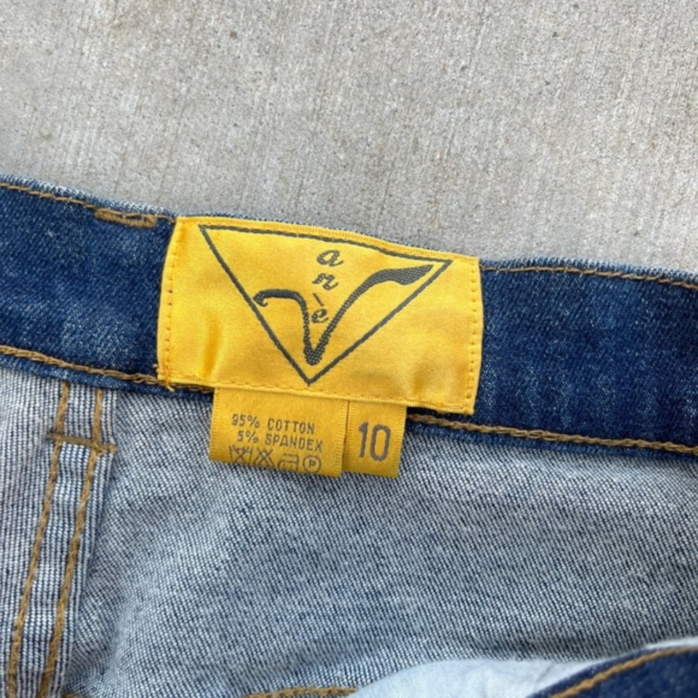VTG Y2K Anev Lace up front‎ and back Jeans womens size 10 - Picture 2 of 7